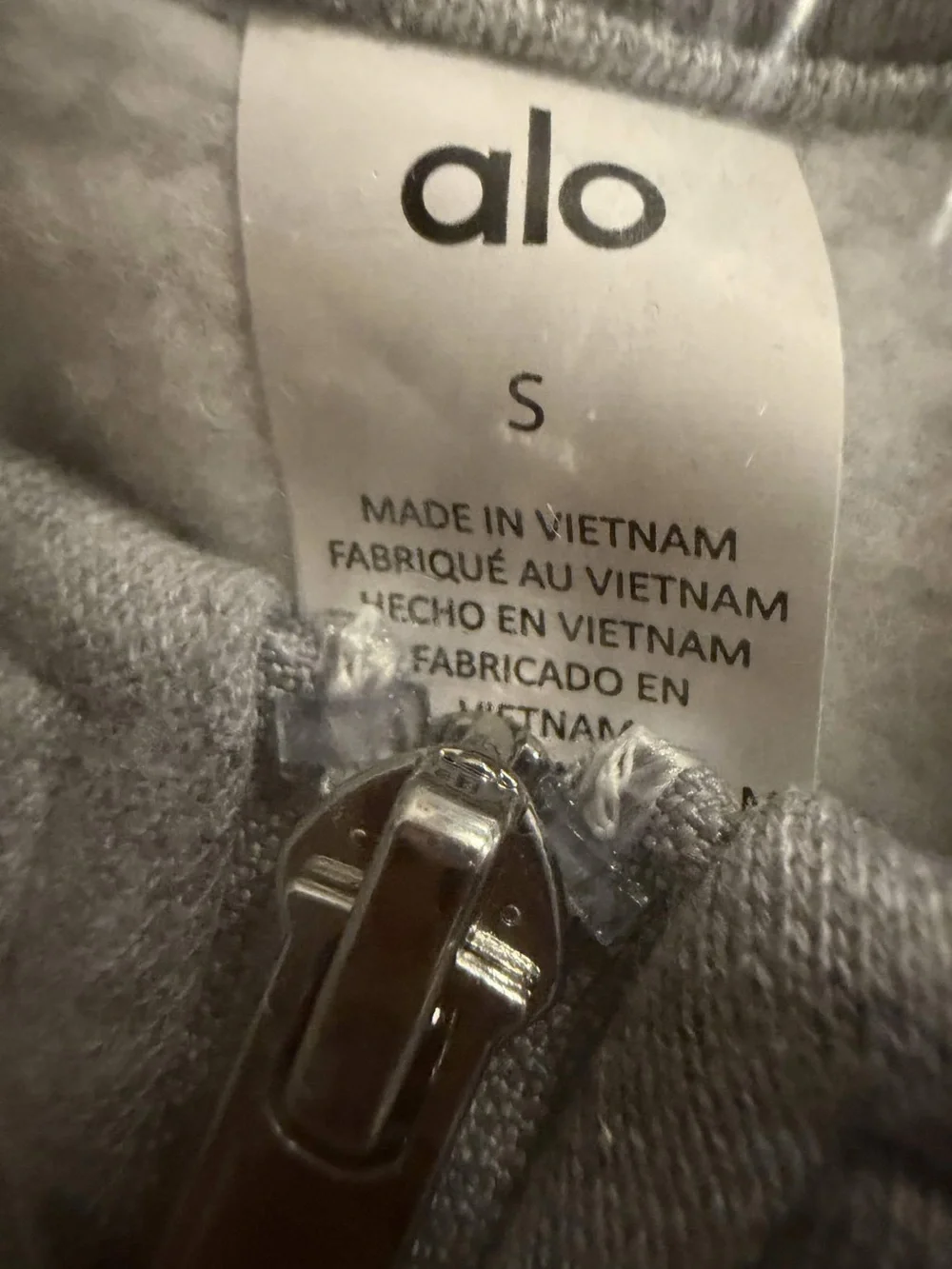 Alo Gray Quarter-Zip Sweatshirt